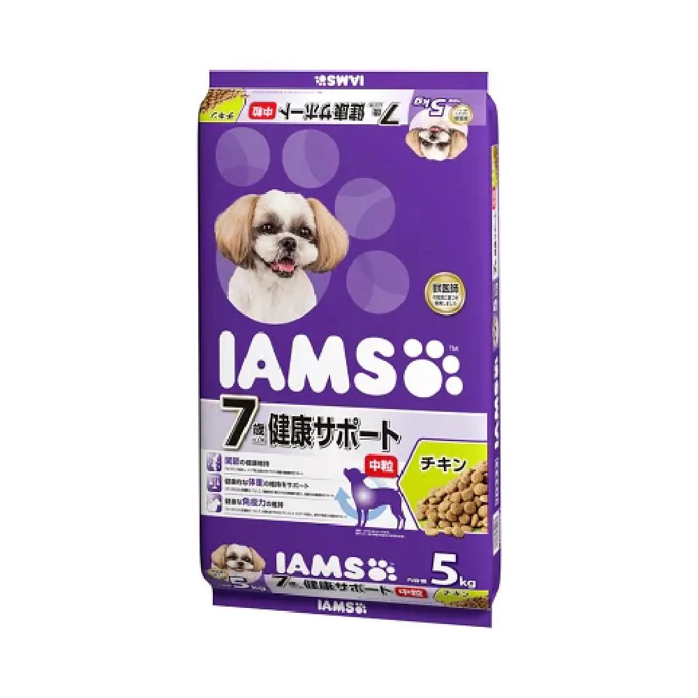 アイムス 7歳以上用 健康サポート チキン 中粒 5kg