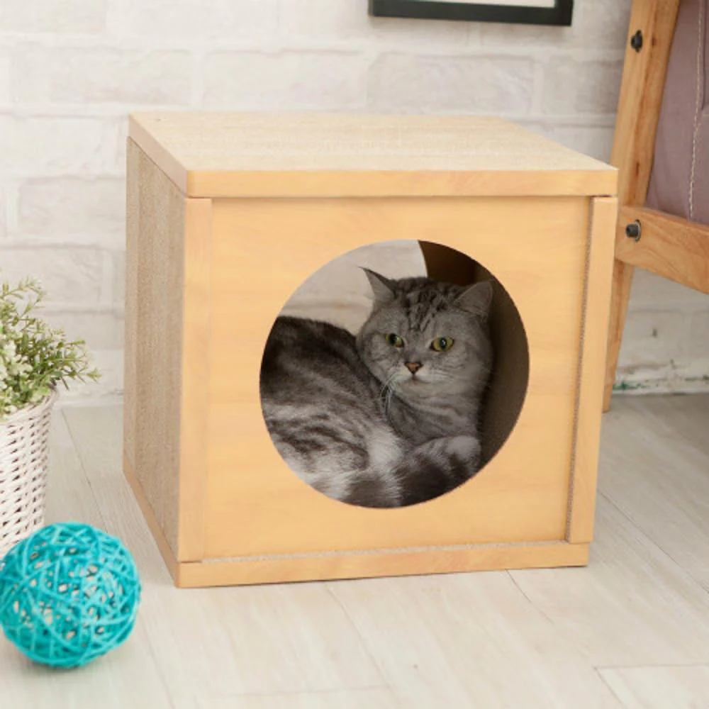 HappyDays キャットハウス ナチュラル 【直送品】 返品・キャンセル・他商品と同時購入は不可 - Image 3
