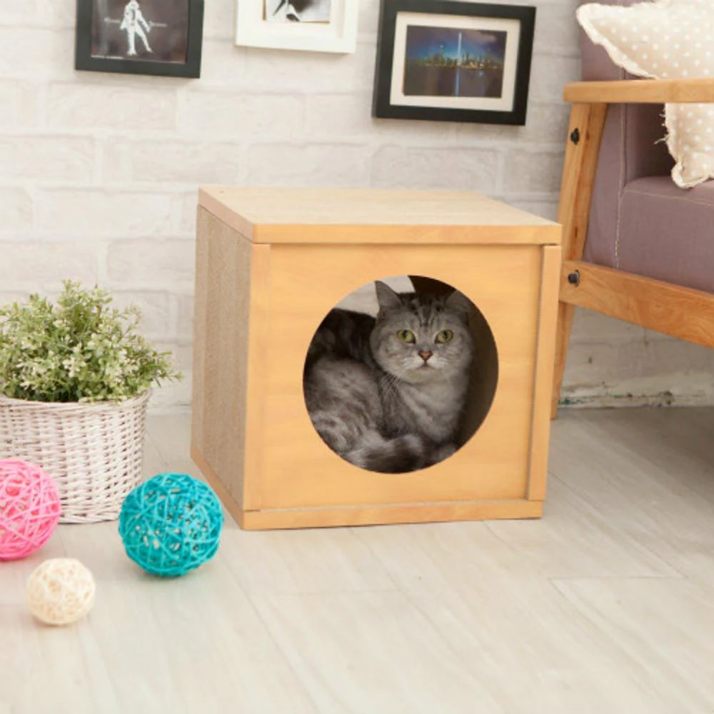 HappyDays キャットハウス ナチュラル 【直送品】 返品・キャンセル・他商品と同時購入は不可 - Image 4