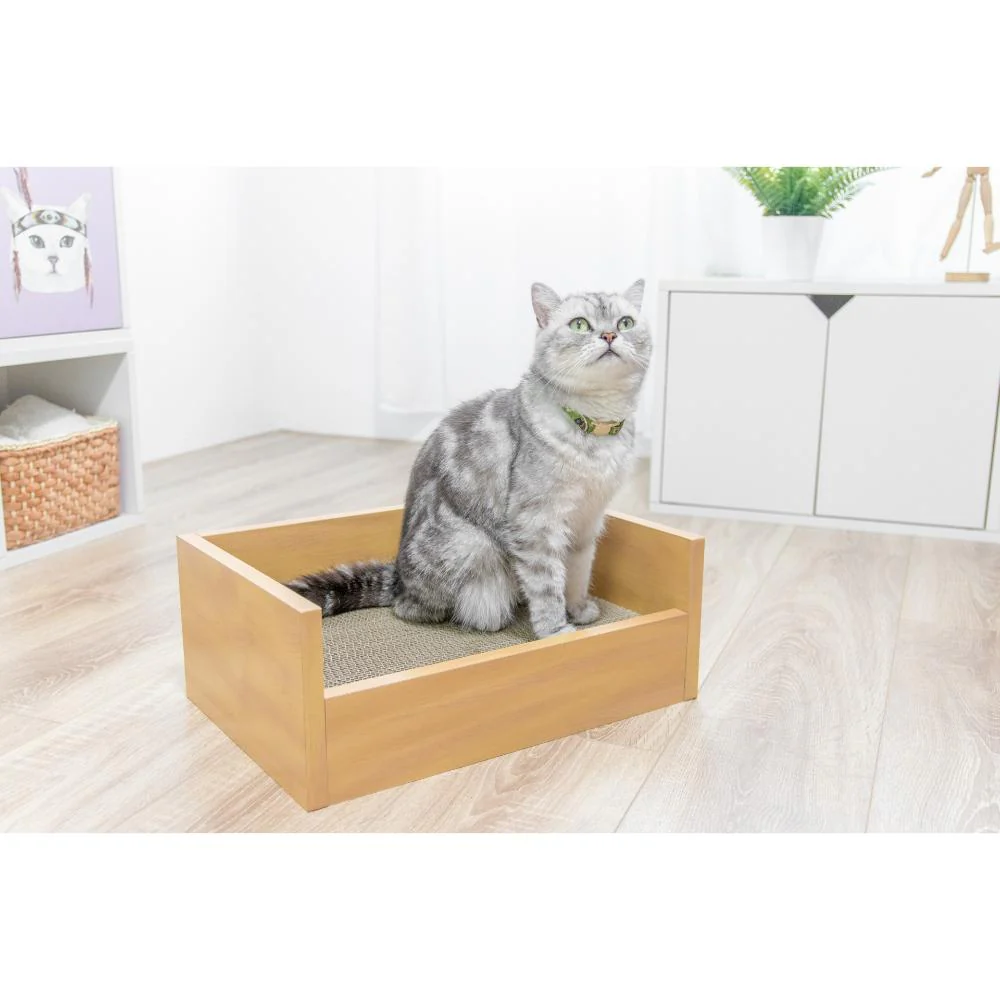 HappyDays キャットベッド 本体 つめみがき付き 【直送品】 返品・キャンセル・他商品と同時購入は不可 - Image 7