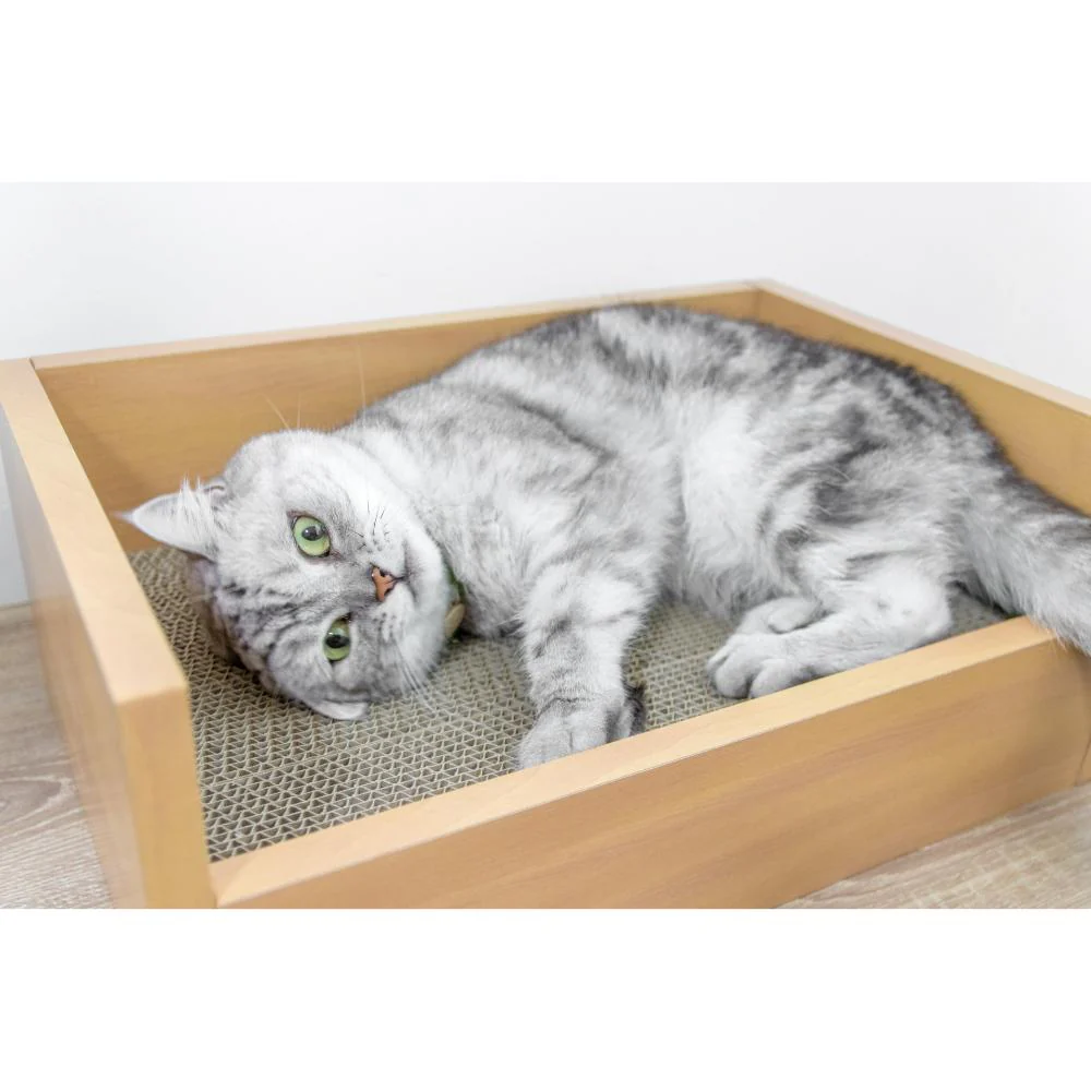 HappyDays キャットベッド 本体 つめみがき付き 【直送品】 返品・キャンセル・他商品と同時購入は不可 - Image 8