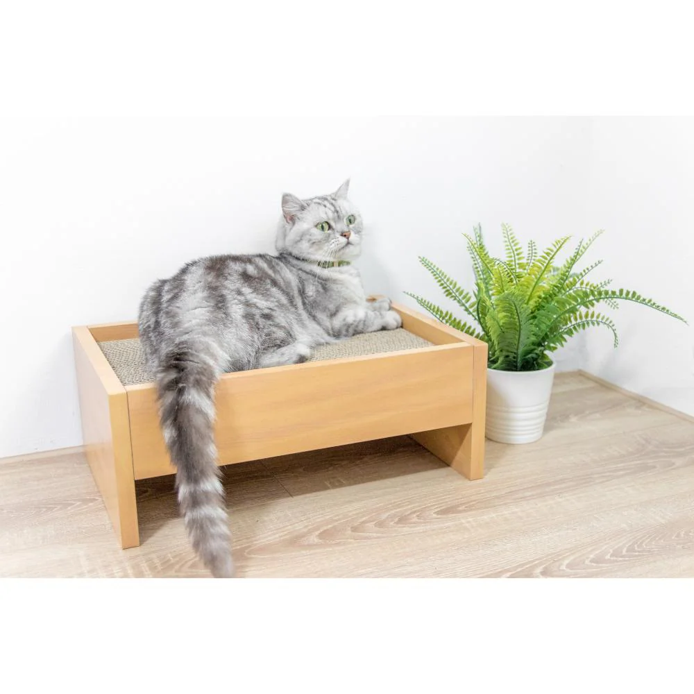 HappyDays キャットベッド 本体 つめみがき付き 【直送品】 返品・キャンセル・他商品と同時購入は不可 - Image 9