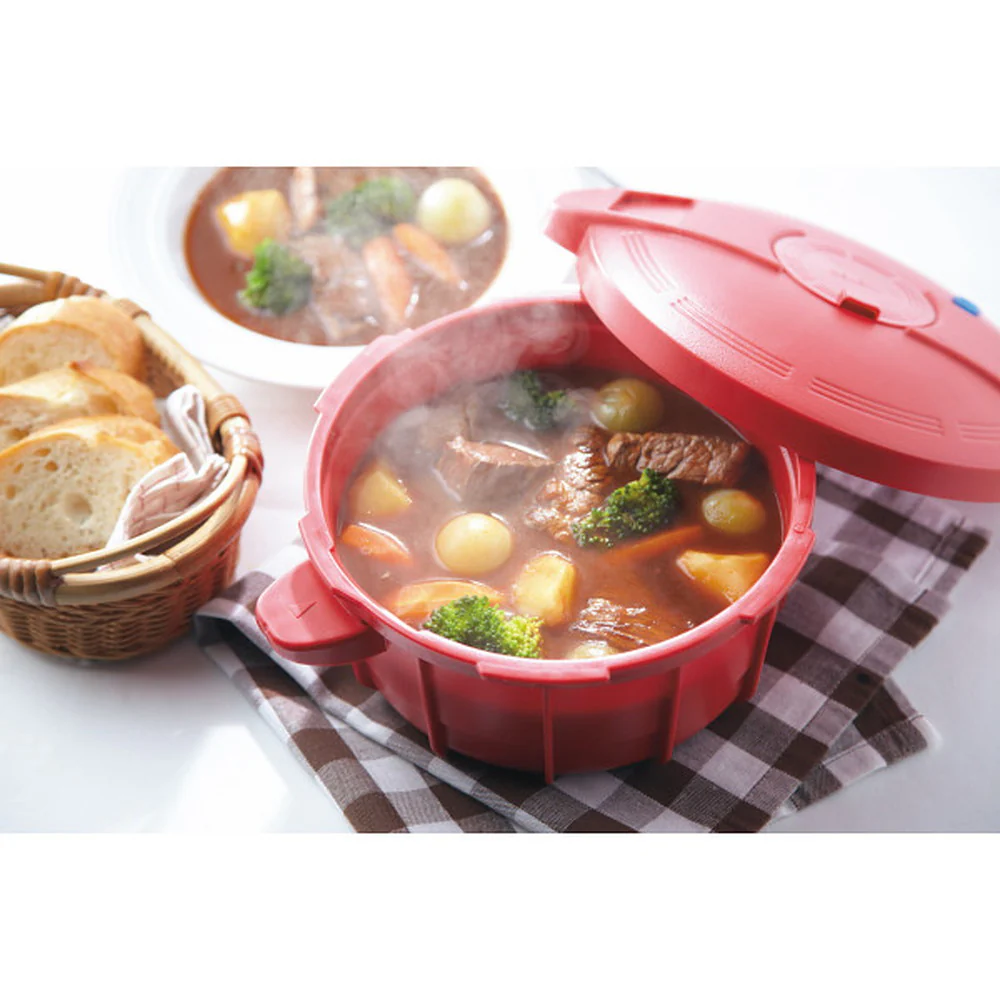 マイヤー 電子レンジ圧力鍋 イタリアンレッド 【直送品】 返品・キャンセル・他商品と同時購入は不可 - Image 2