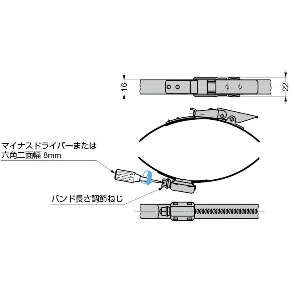 SUGATSUNE （120040441）ステンレス鋼製クランプ 【直送品】 返品・キャンセル・他商品と同時購入は不可 - Image 3
