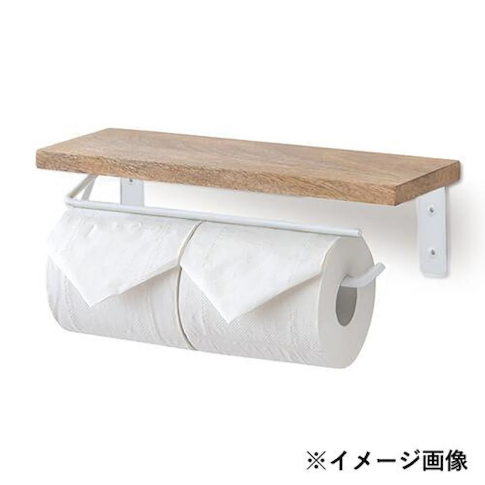 トイレットペーパーホルダー ダブル ホワイト 41371 【直送品】 返品・キャンセル・他商品と同時購入は不可 - Image 2