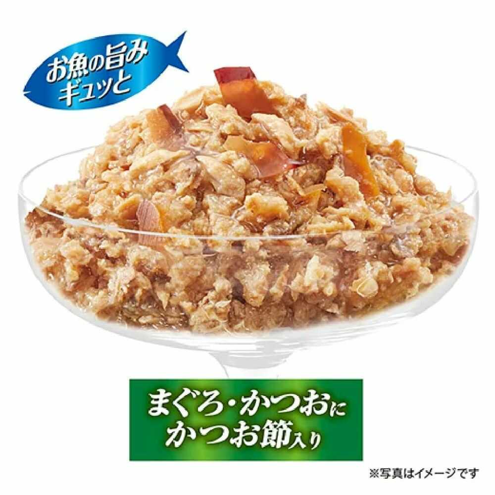 ユニ・チャーム 銀のスプーン缶 13歳頃から まぐろ・かつおにかつお節入り 70g - Image 2