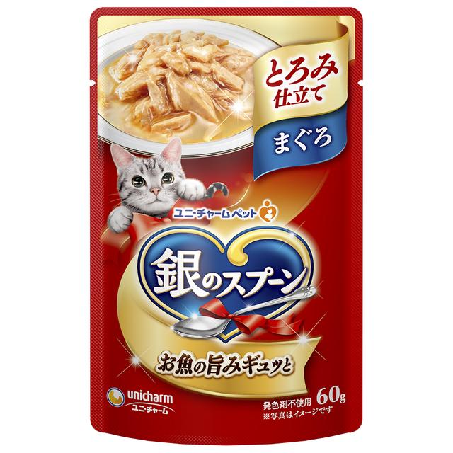 ユニチャーム 銀のスプーンパウチ とろみ仕立て まぐろ 60g - Image 2