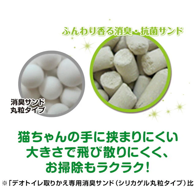ユニ・チャーム 1週間消臭・抗菌デオトイレふんわり香る消臭・抗菌サンドナチュラルグリーン  3.8l - Image 9
