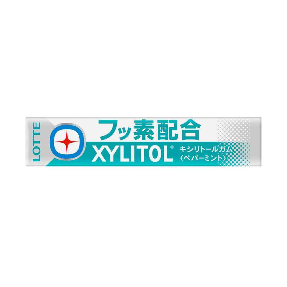 ◆ロッテ キシリトールガム+フッ素 <ペパーミント> 14粒