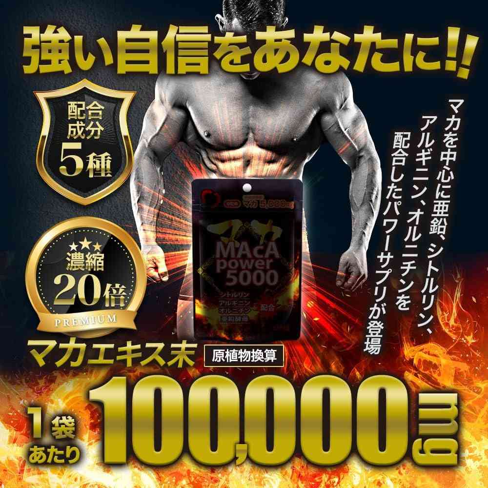 ◆ユウキ製薬 スタンドパック マカパワー5000 120粒 - Image 3
