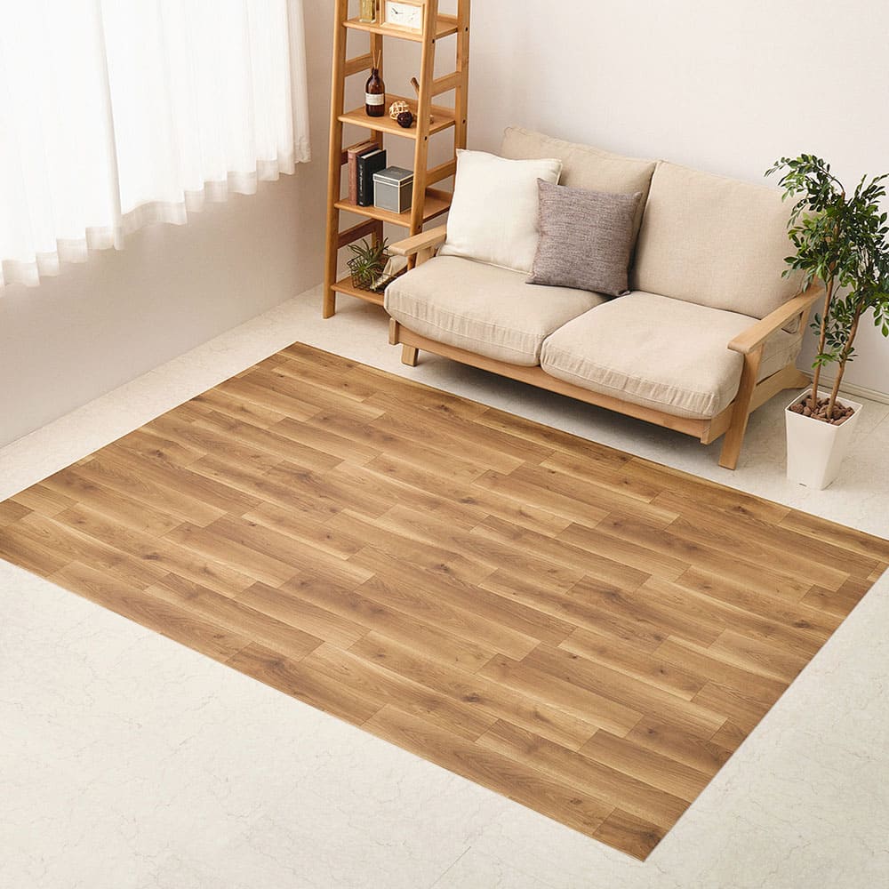 ペット対応 CF ラグ 約182×180cm オーク 【直送品】 返品・キャンセル・他商品と同時購入は不可