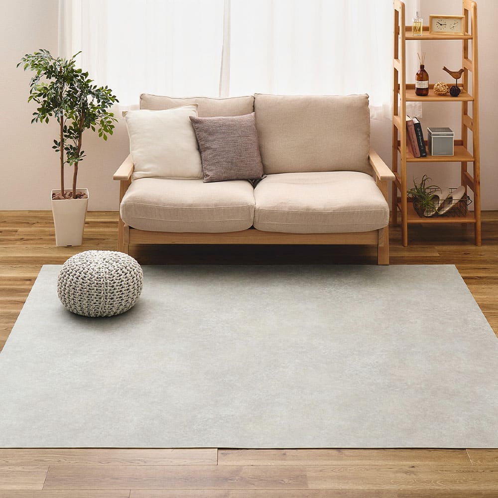 ペット対応 CF ラグ 約182×220cm モルタル 【直送品】 返品・キャンセル・他商品と同時購入は不可