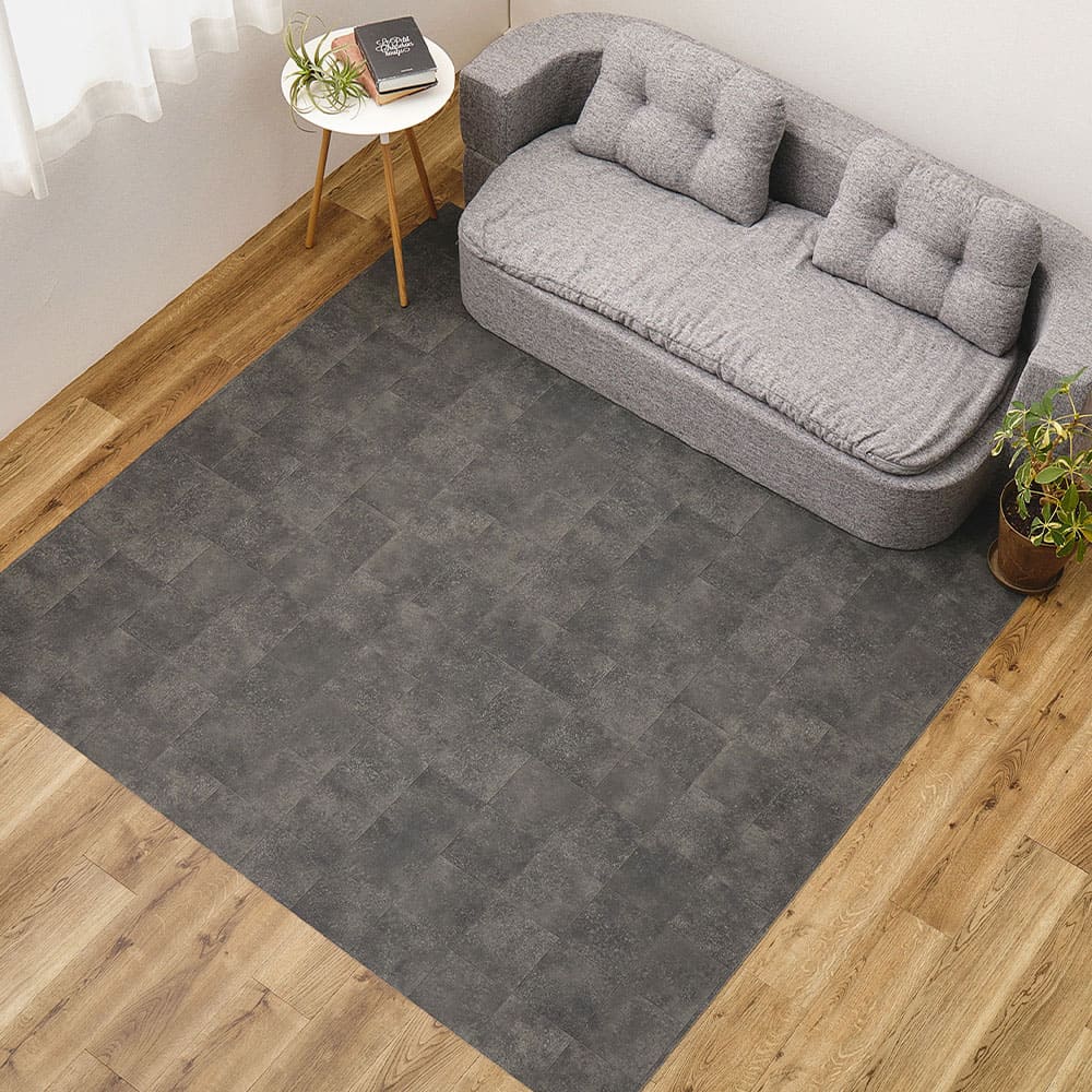 ペット対応 CF ラグ 約182×180cm クレイブロック 【直送品】 返品・キャンセル・他商品と同時購入は不可