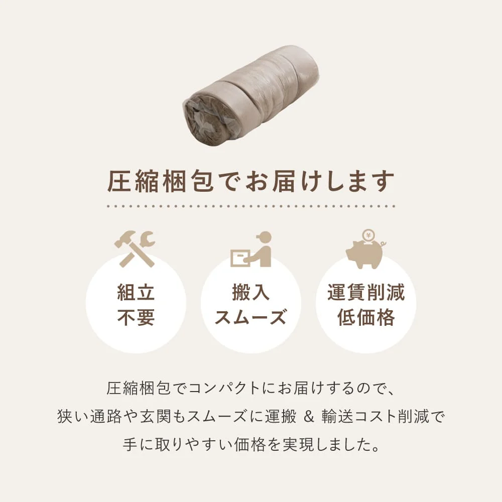 圧縮フロアソファ 2WAYソファ ルメール グレー 【直送品】 返品・キャンセル・他商品と同時購入は不可 - Image 9