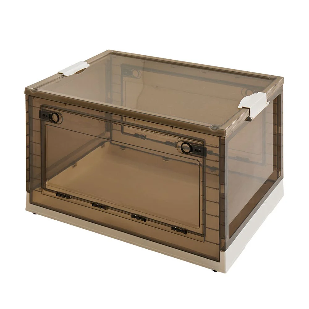 折りたたみ収納ボックス スモーク XXL 96L 3個セット 【直送品】 返品・キャンセル・他商品と同時購入は不可