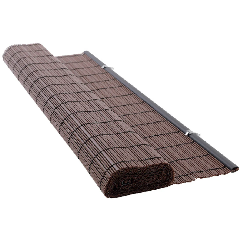 25350 大島屋 樹脂製すだれ 176×180cm ブラウン 【直送品】 返品・キャンセル・他商品と同時購入は不可 - Image 2