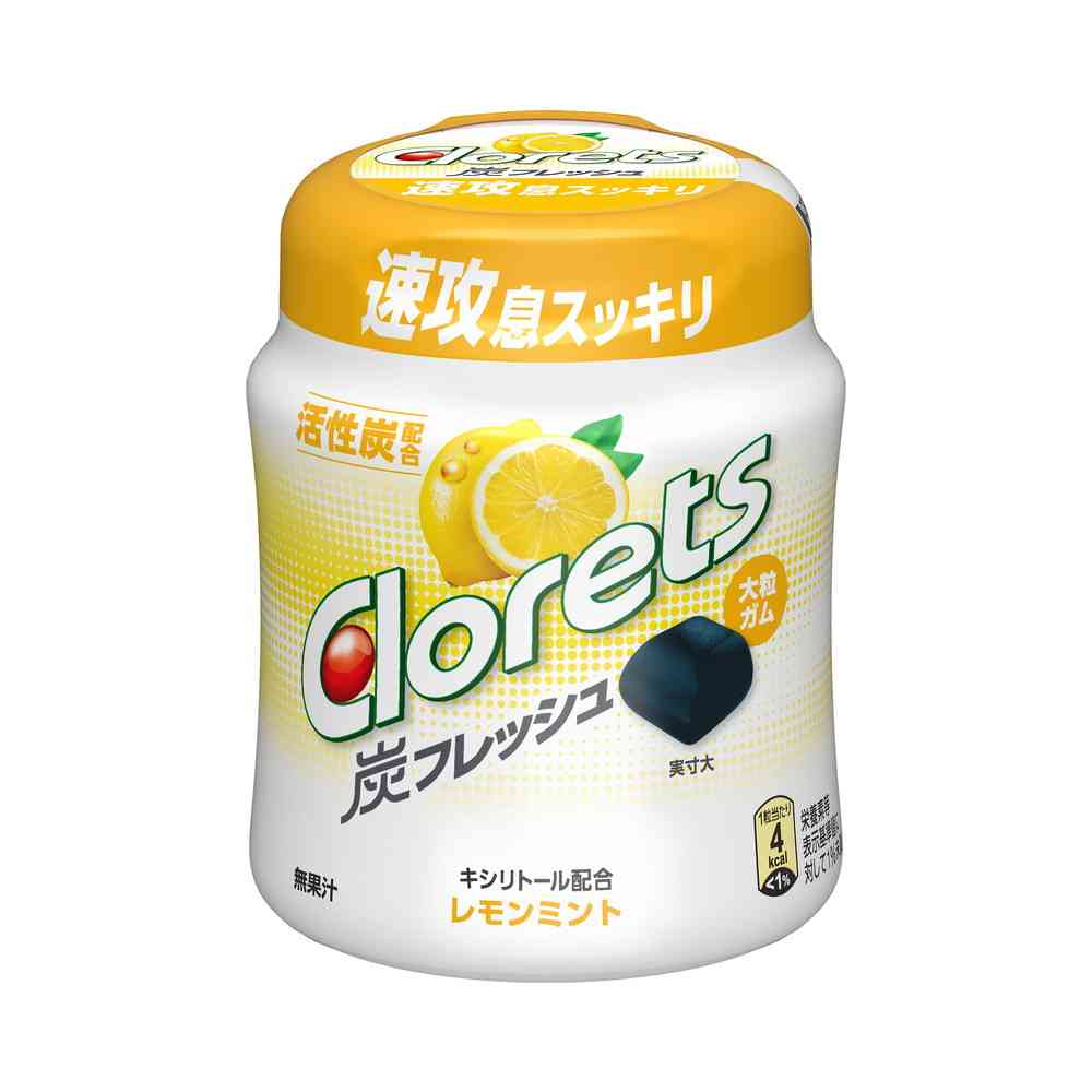 ◆モンテリーズ クロレッツ炭フレッシュ レモンミントボトル 112g - Image 3