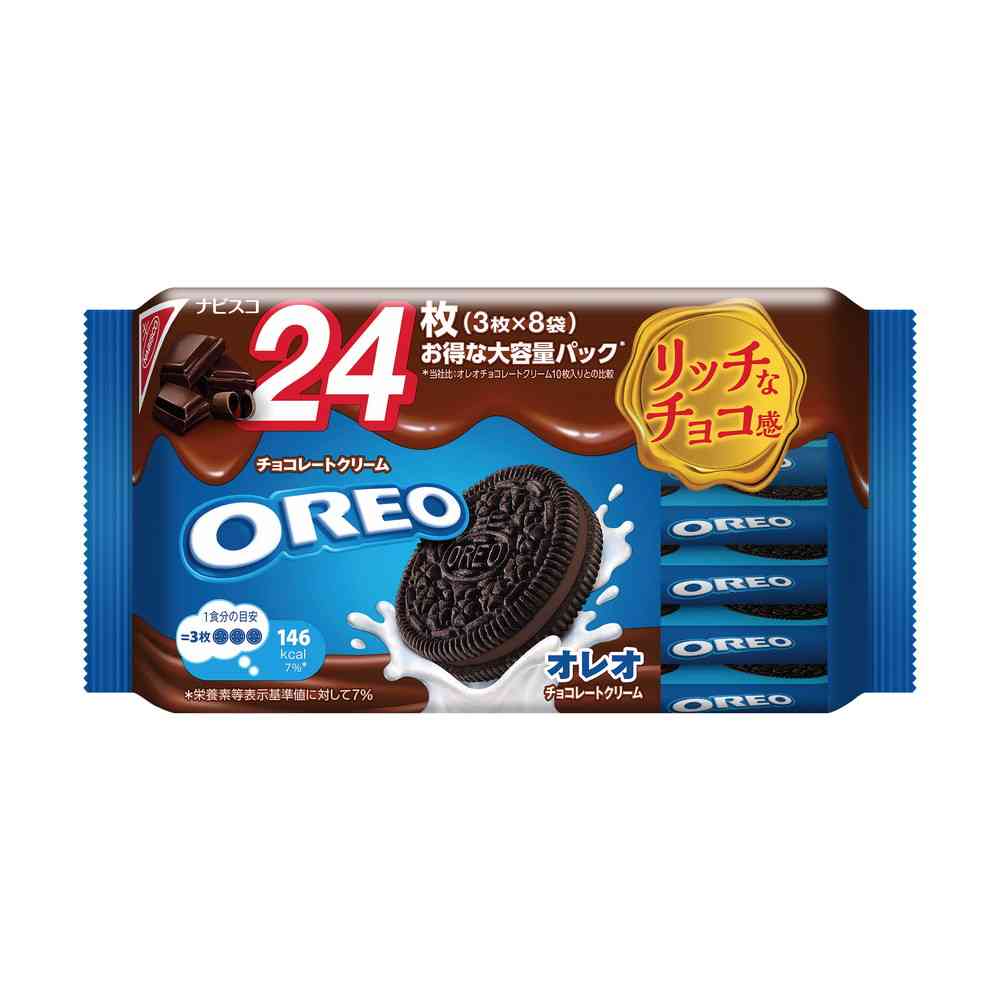 ◆モンテリーズ オレオ ファミリーパック チョコレートクリーム 24枚 - Image 3