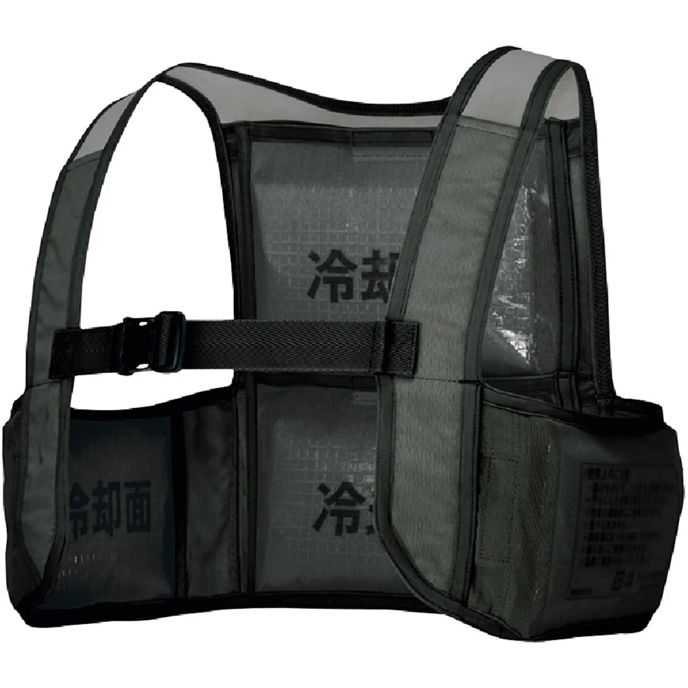 アイトス アイスベスト(アイスパック4個付) ブラック XL 【直送品】 返品・キャンセル・他商品と同時購入は不可