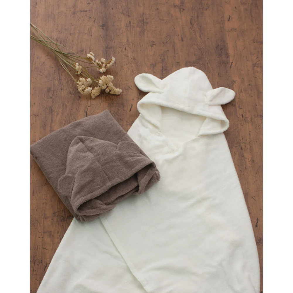 sampo-さんぽ- オーガニックバスポンチョ くま 【直送品】 返品・キャンセル・他商品と同時購入は不可 - Image 3
