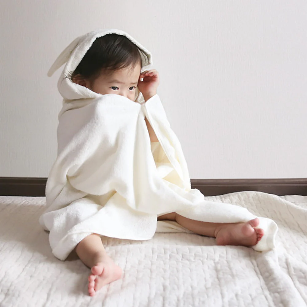 sampo-さんぽ- オーガニックバスポンチョ うさぎ 【直送品】 返品・キャンセル・他商品と同時購入は不可 - Image 3