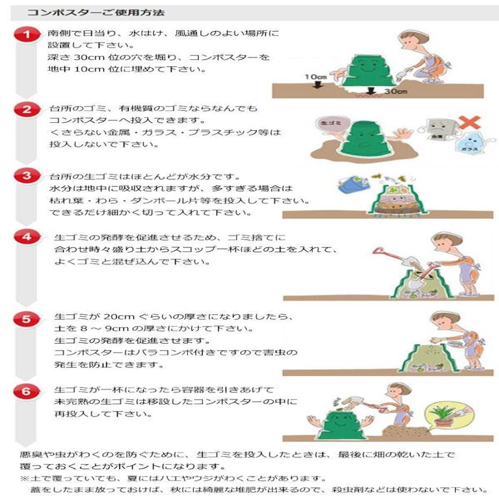 生ゴミ処理容器 コンポスター230型 805040-01 【直送品】 返品・キャンセル・他商品と同時購入は不可 - Image 5