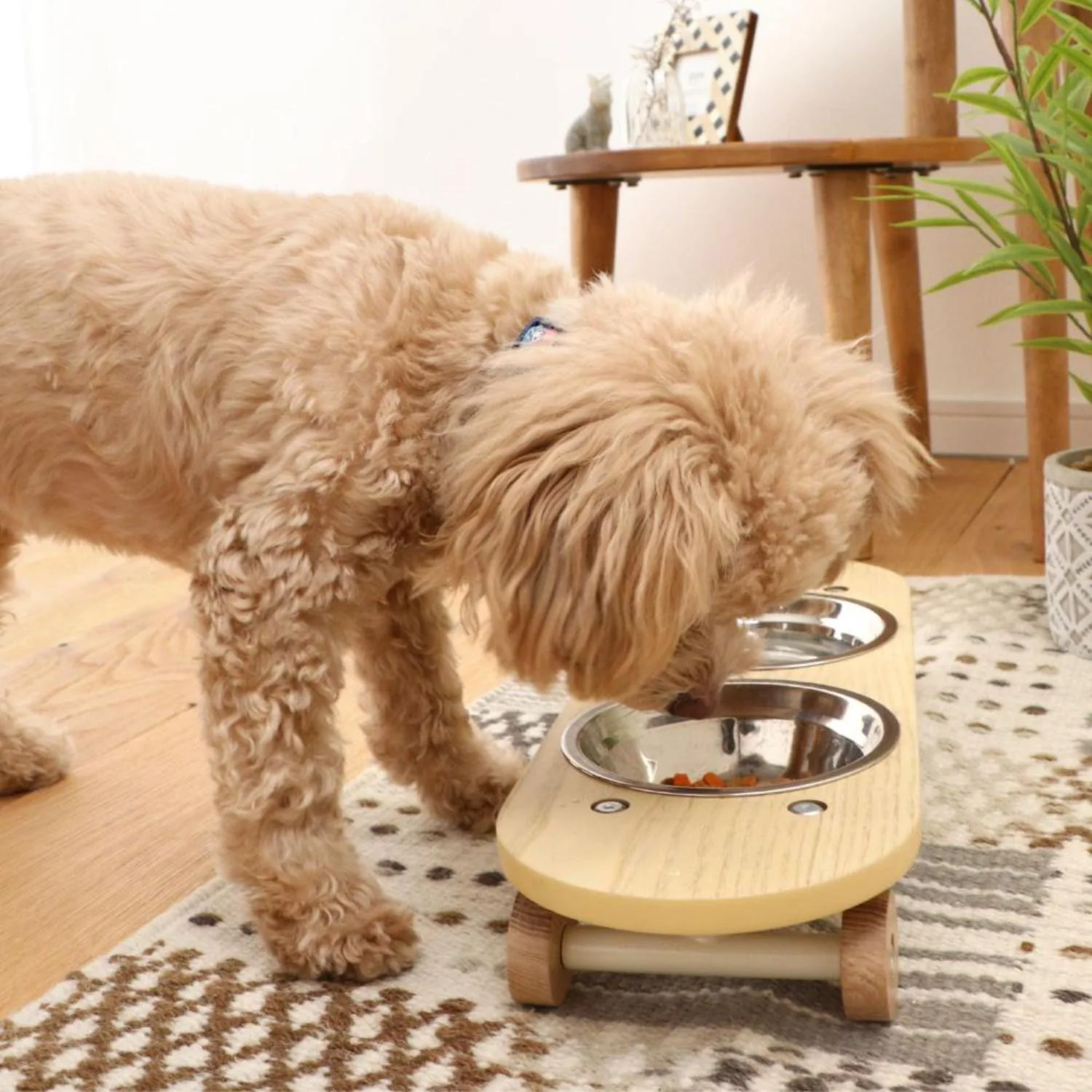 ペット用エサ皿 スケートプレート ナチュラル 小 326837 【直送品】 返品・キャンセル・他商品と同時購入は不可 - Image 6