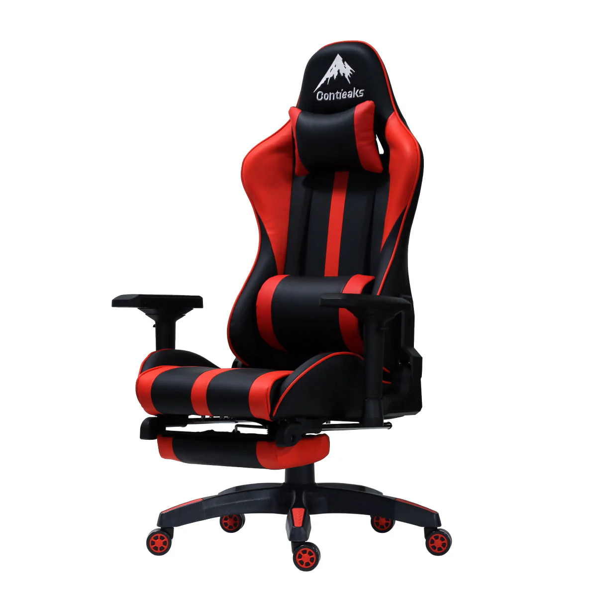 ルセルV3 オットマン付き ゲーミングチェア レッド 【直送品】 返品・キャンセル・他商品と同時購入は不可