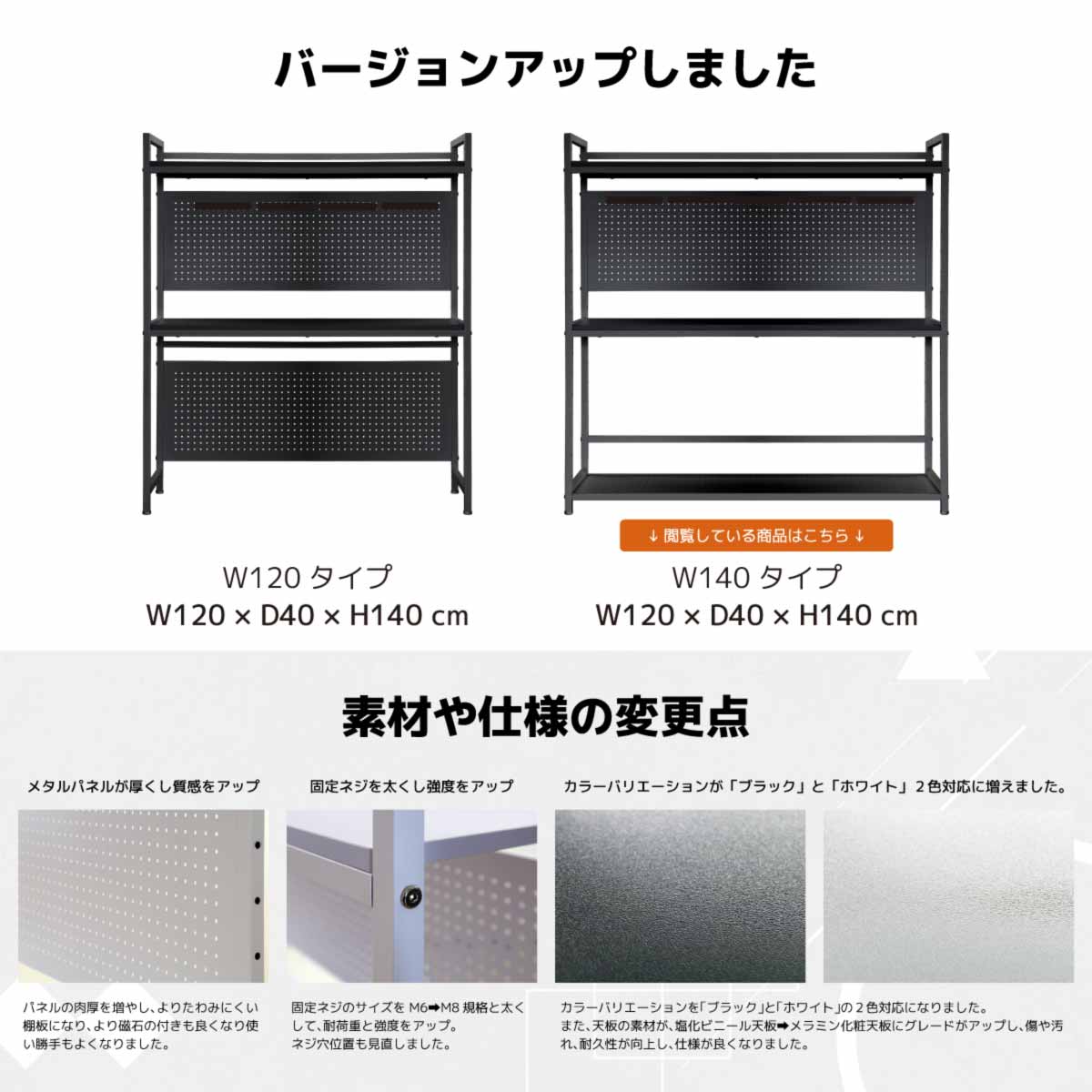 セクターV3 ゲーミングラック 幅140cm ホワイト 【直送品】 返品・キャンセル・他商品と同時購入は不可 - Image 5