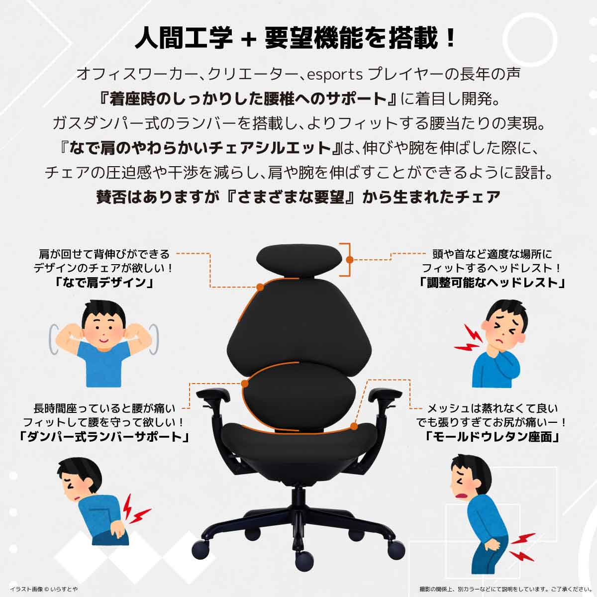 フランカー ゲーミングチェア オリーブ 【直送品】 返品・キャンセル・他商品と同時購入は不可 - Image 4