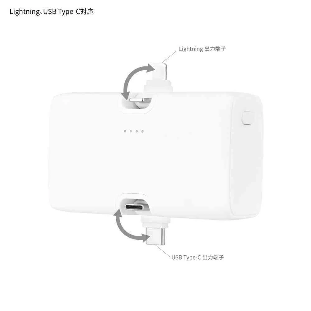 グルマンディーズ ちいかわ  ハチワレ Lightning ／Type-C コネクタ付き リチウムイオン充電器 4000mAh 1個 - Image 10