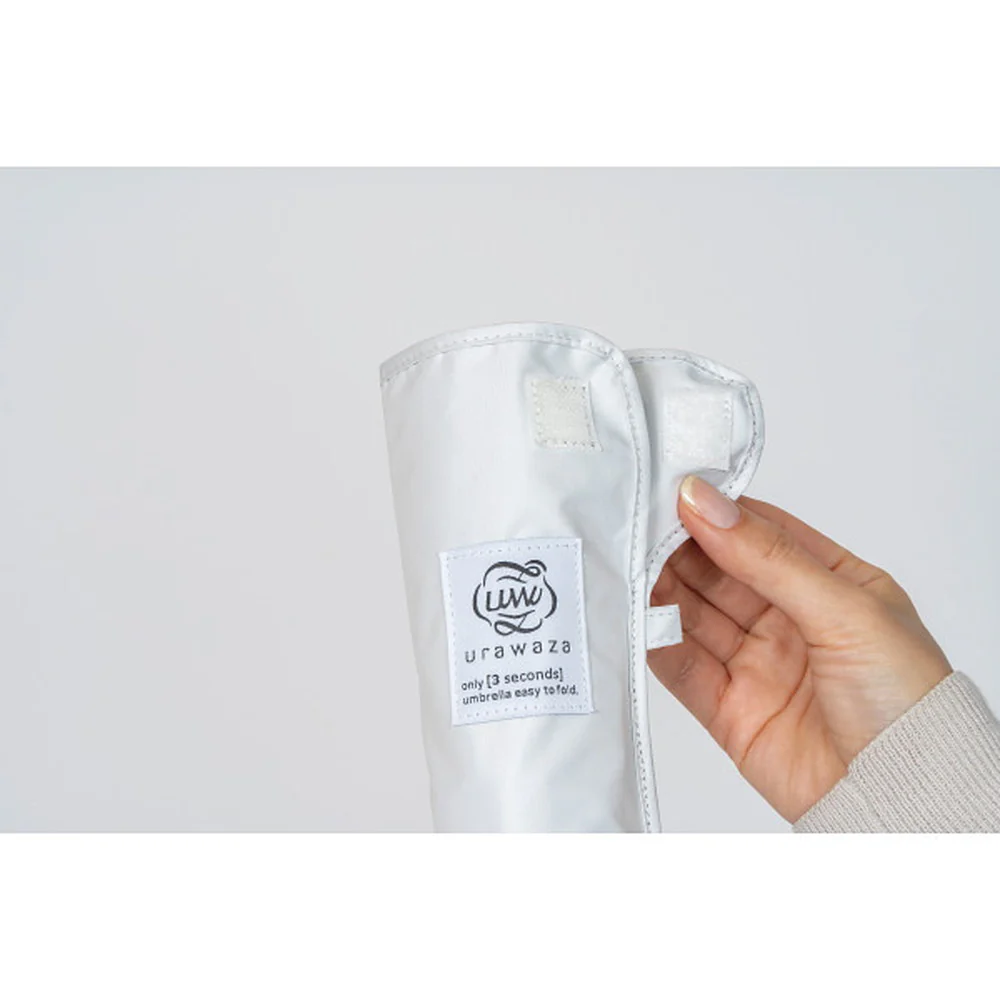 日傘 ウラワザ晴雨兼用折りたたみ 無地オフホワイト 【直送品】 返品・キャンセル・他商品と同時購入は不可 - Image 2