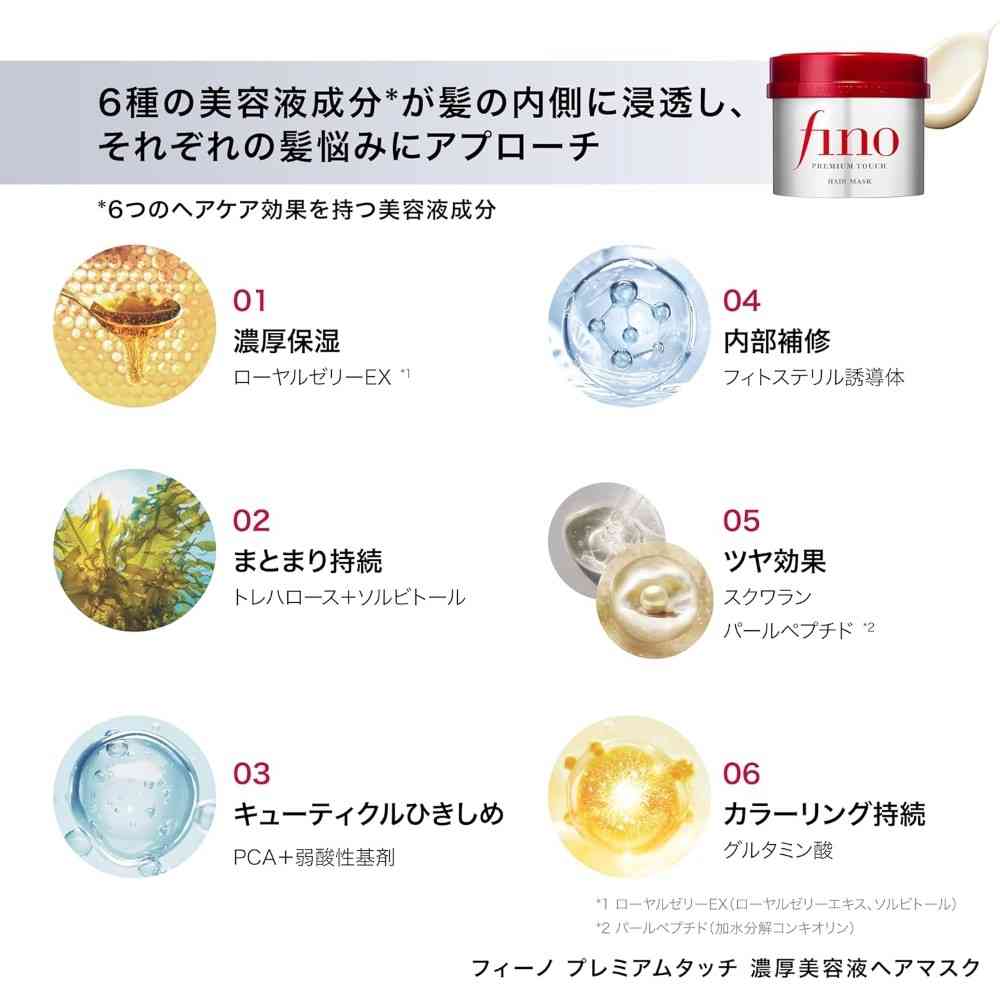 ファイントゥデイ フィーノ プレミアムタッチ 濃厚美容液ヘアマスク 230g - Image 2