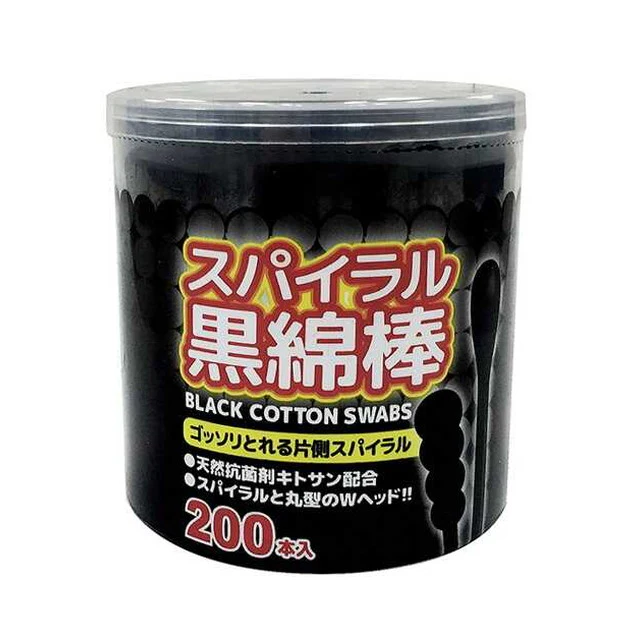 シーズワン スパイラル黒綿棒  200本 - Image 2