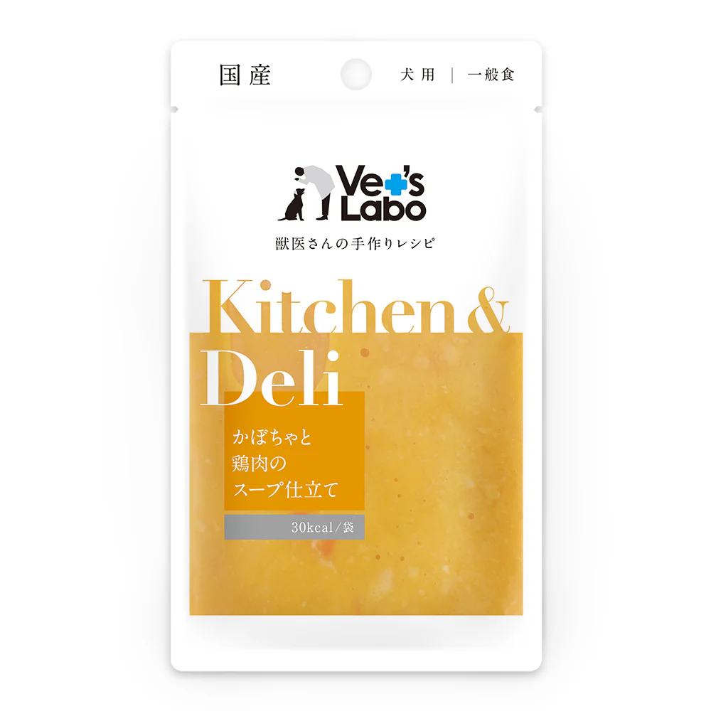 ジャパンペットコミュニケーションズ キッチン&デリ 犬用 かぼちゃと鶏肉のスープ仕立て 80g
