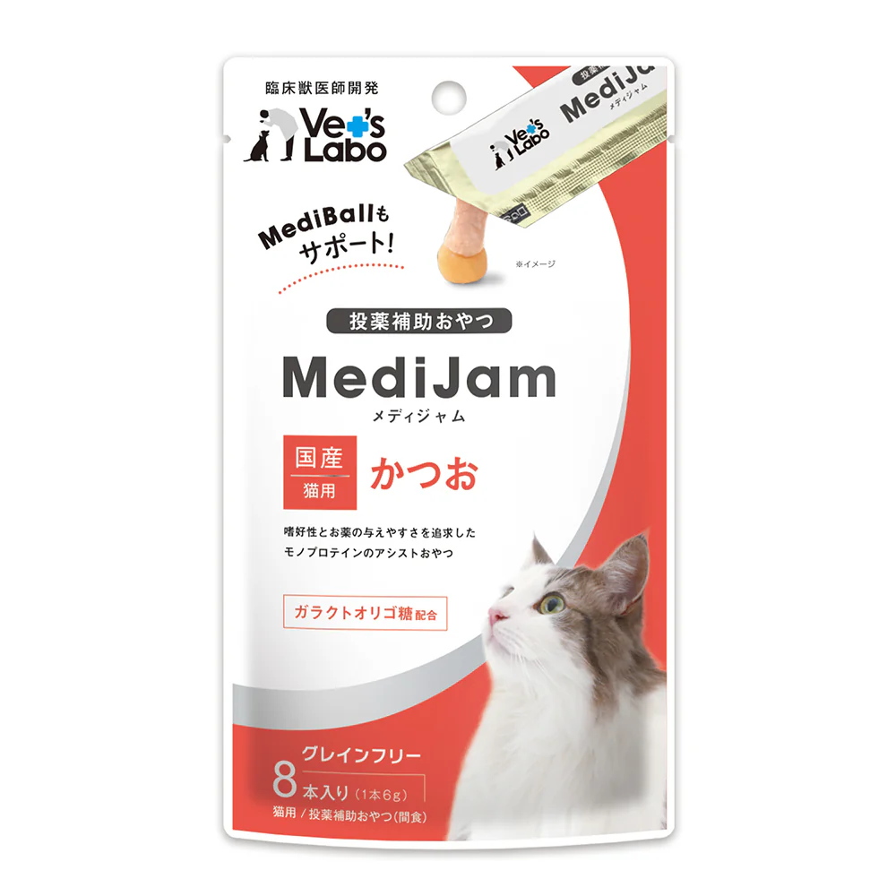 ジャパンペットコミュニケーションズ 猫用 メディジャム かつお 6g×8本