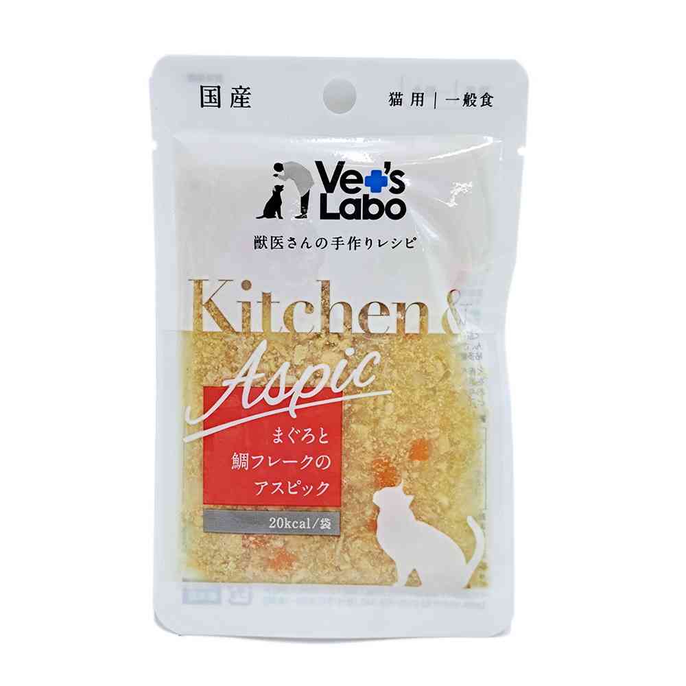 ジャパンペットコミュニケーションズ キッチン＆アスピック 猫用 まぐろと鯛フレークアスピック 40g - Image 3