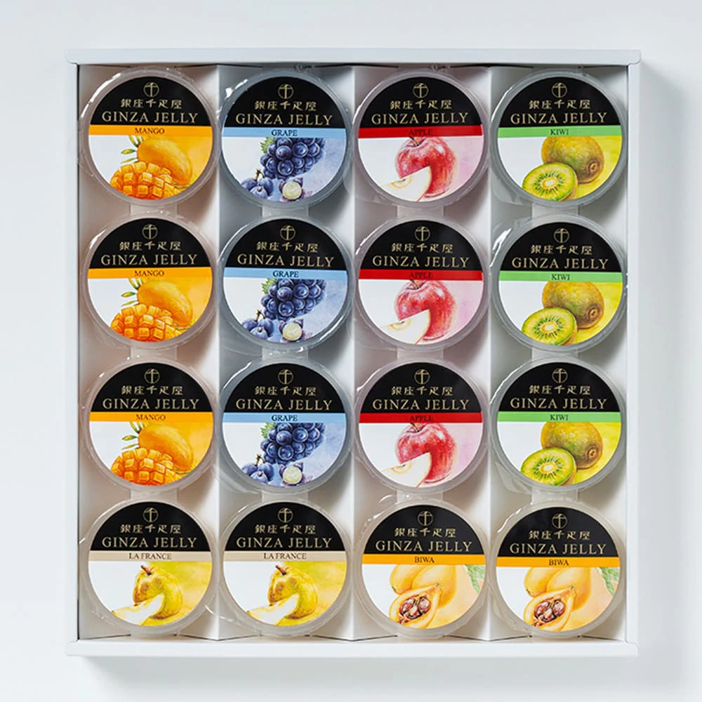 ◆銀座千疋屋 銀座「冬」ゼリー16個×1箱 ◇ 【直送品】 返品・キャンセル・他商品と同時購入は不可
