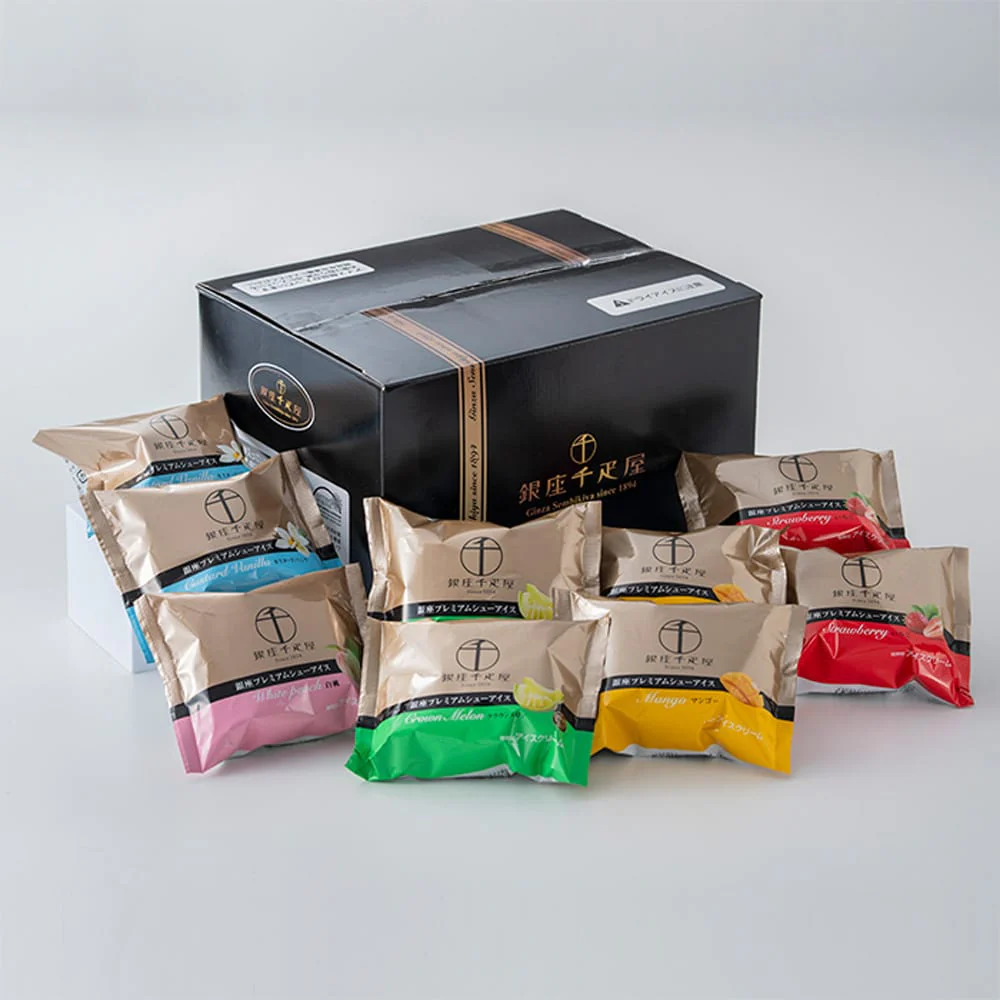 ◆銀座千疋屋 銀座プレミアムシューアイス×1箱 ◇ 【直送品】 返品・キャンセル・他商品と同時購入は不可