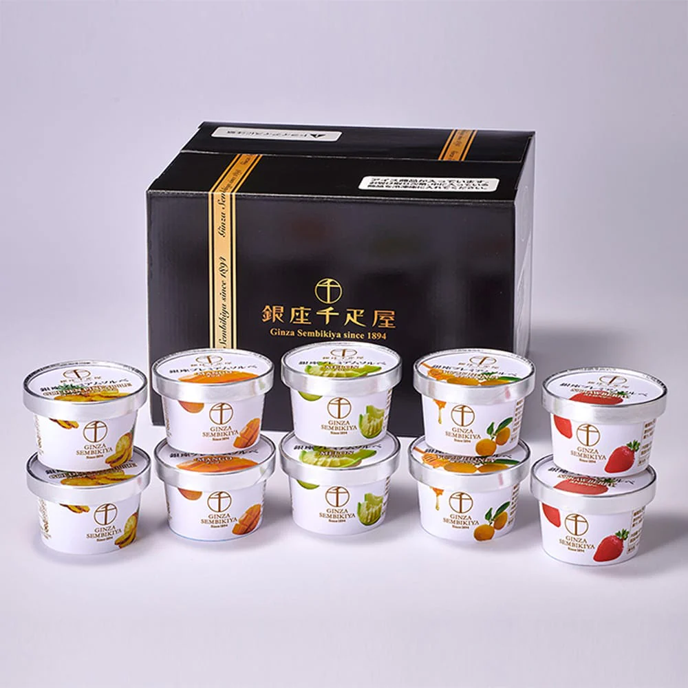 ◆銀座千疋屋 銀座プレミアムソルベ×1箱 ◇ 【直送品】 返品・キャンセル・他商品と同時購入は不可