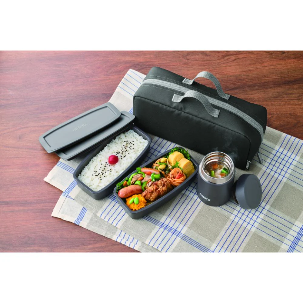 サーモス 真空断熱スープランチセット JEH-1000 BKGY 【直送品】 返品・キャンセル・他商品と同時購入は不可 - Image 5