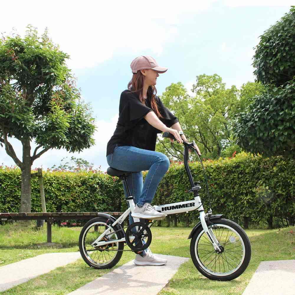 MB380 HUMMER ノーパンク16インチ折畳自転車WH 【直送品】 返品・キャンセル・他商品と同時購入は不可 - Image 3