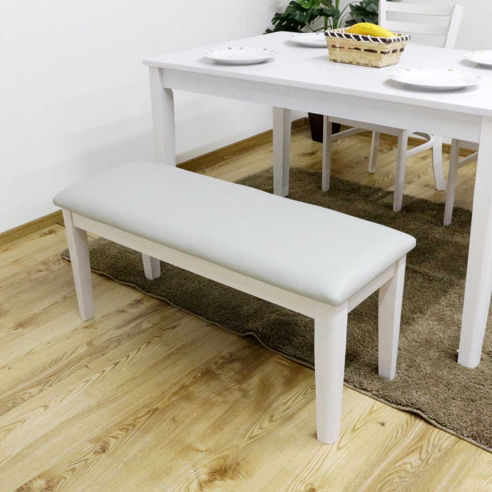 幅120cmダイニング4点セット   DC-ERN-4-WH 【直送品】 返品・キャンセル・他商品と同時購入は不可 - Image 6