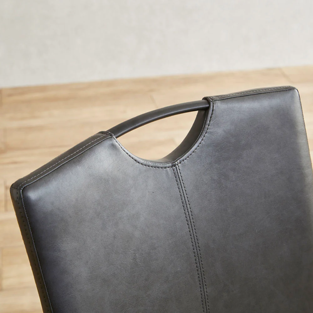 ハイバック仕様のモダンダイニングチェアー 2脚組 DCRI-BK 【直送品】 返品・キャンセル・他商品と同時購入は不可 - Image 4