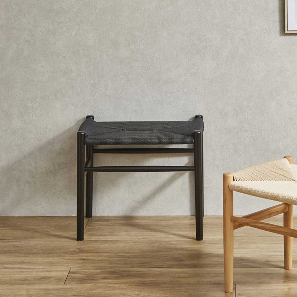 座面ペーパーコードスツール ブラック色 ST-NDK-BK 【直送品】 返品・キャンセル・他商品と同時購入は不可 - Image 3