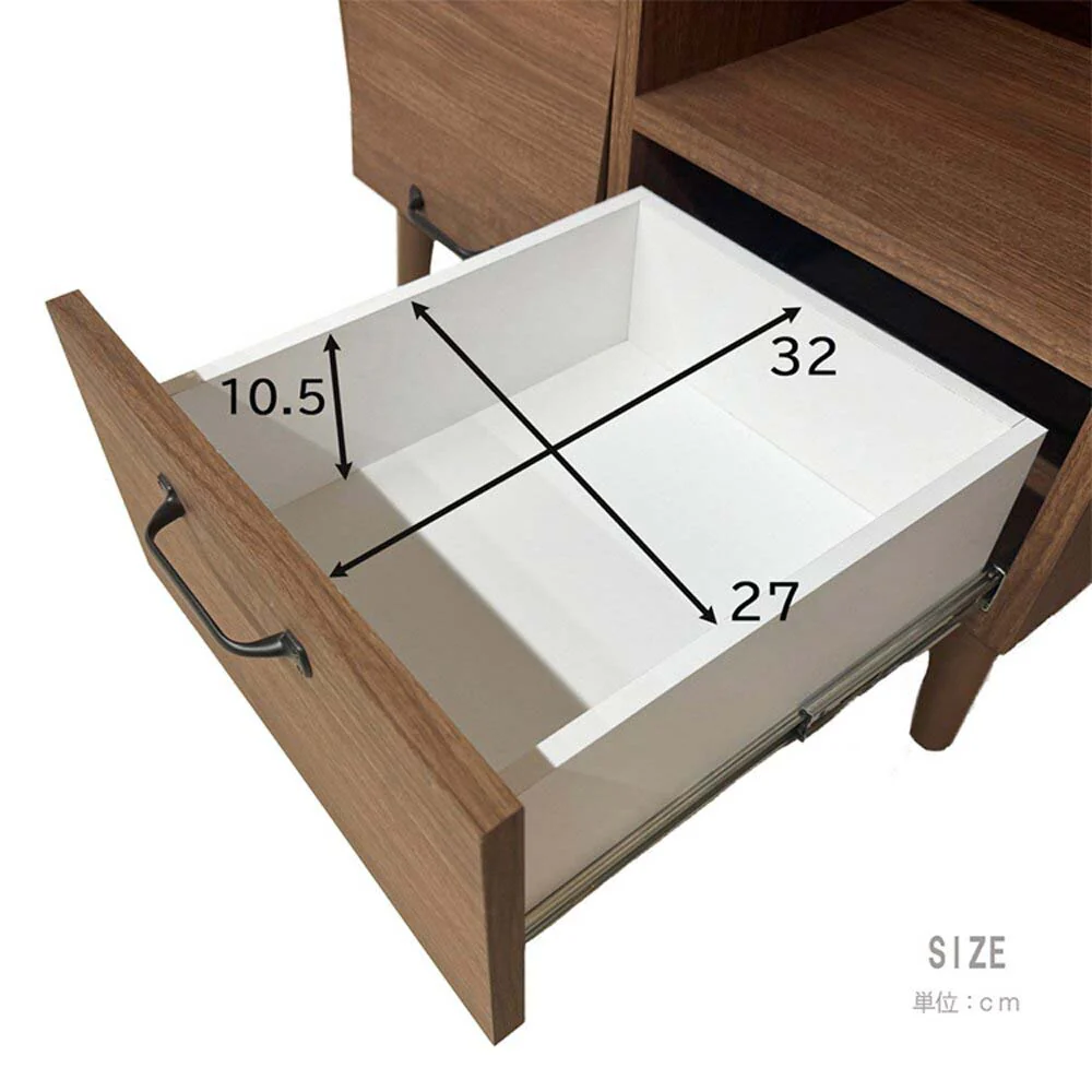 北欧風国産幅72cmの国産キャビネット CN-GY-W72-WH 【直送品】 返品・キャンセル・他商品と同時購入は不可 - Image 6