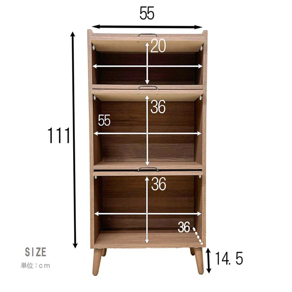 北欧風国産幅60cmの国産キャビネット CN-GY-W60-WH 【直送品】 返品・キャンセル・他商品と同時購入は不可 - Image 6