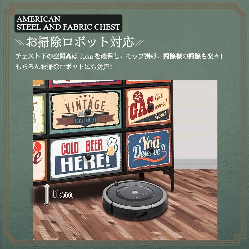 幅103-3段チェスト CH-AMERCN103-3 【直送品】 返品・キャンセル・他商品と同時購入は不可 - Image 6