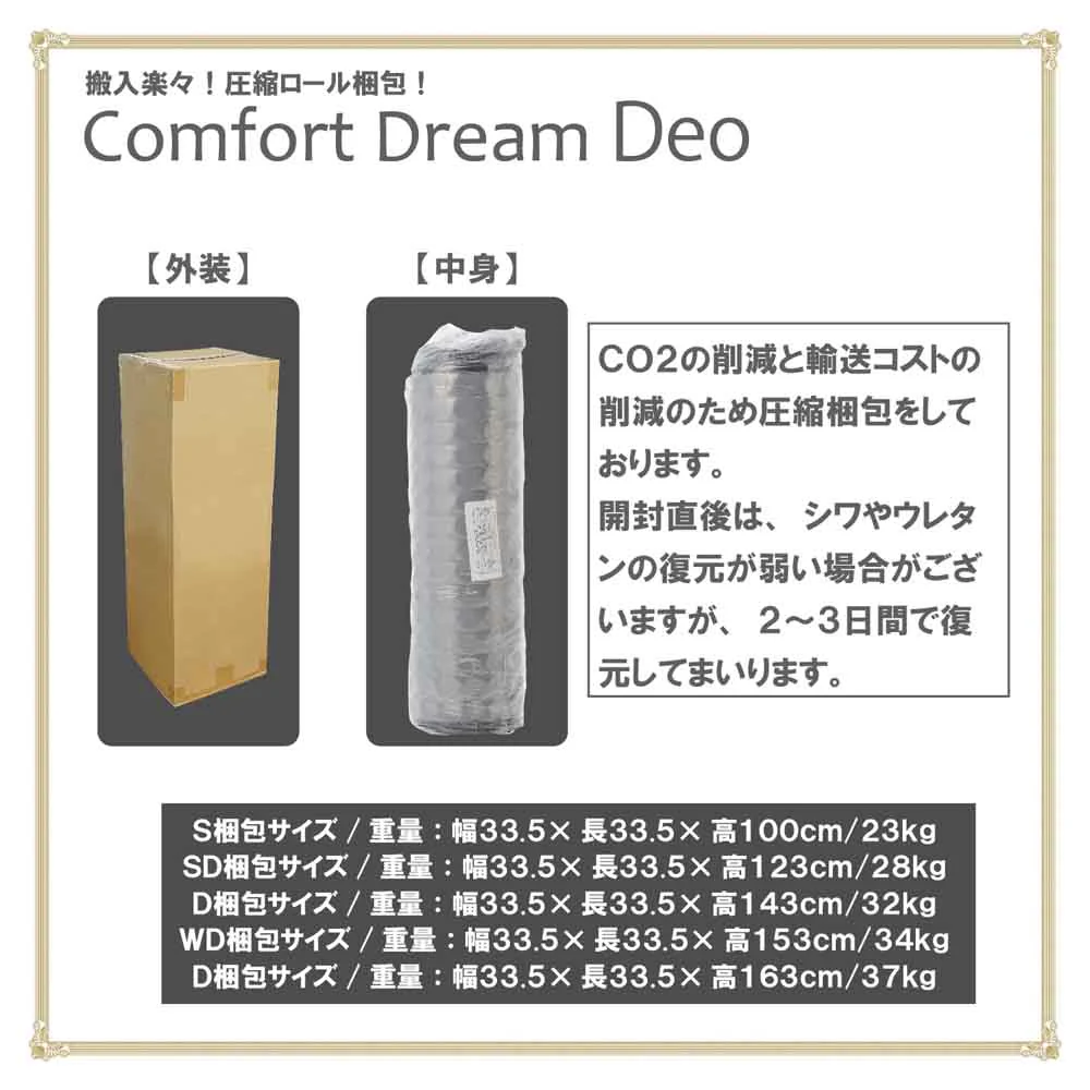 厚み24cmDポケットコイルマットレスCFDM-Deo-D 【直送品】 返品・キャンセル・他商品と同時購入は不可 - Image 11