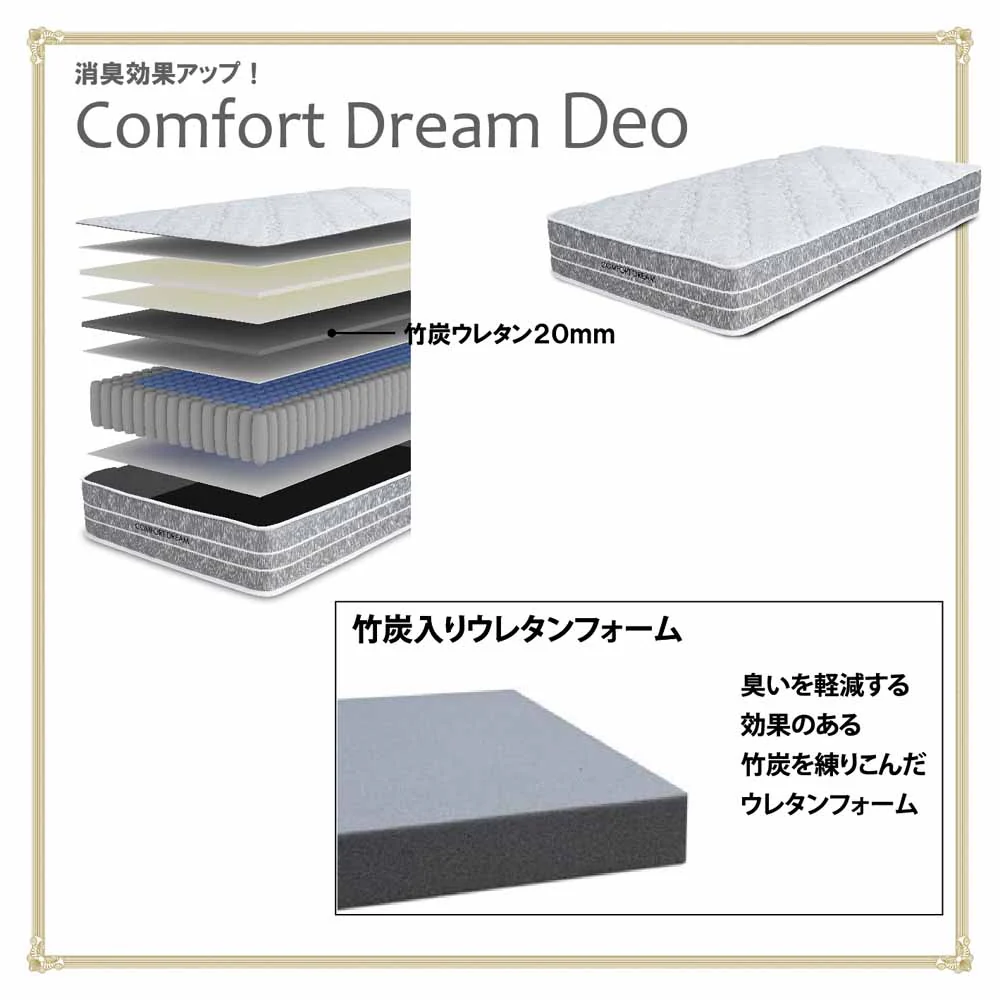厚み24cmQポケットコイルマットレスCFDM-Deo-Q 【直送品】 返品・キャンセル・他商品と同時購入は不可 - Image 4